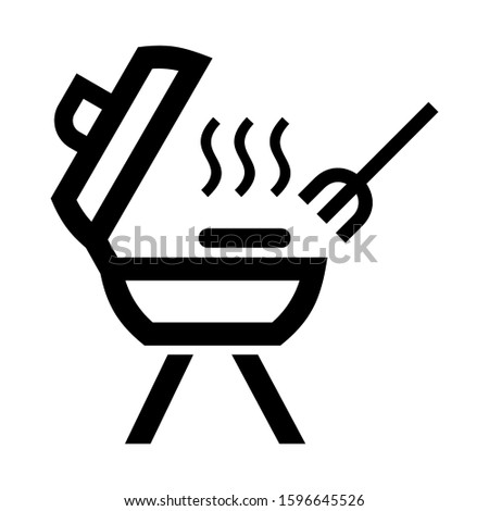 grill icon isolated sign symbol vector illustration - high quality black style vector icons
