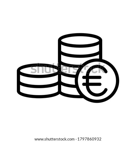 Euro icon or logo isolated sign symbol vector illustration - high quality black style vector icons
