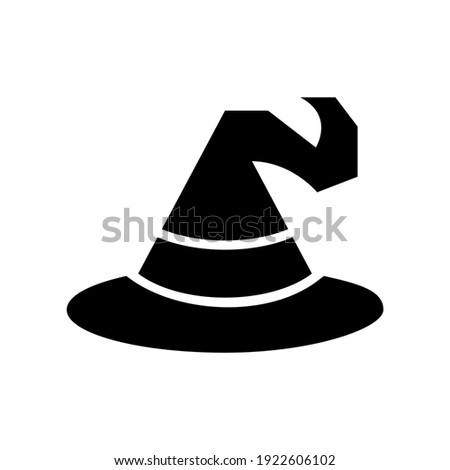 wizard hat icon or logo isolated sign symbol vector illustration - high quality black style vector icons
