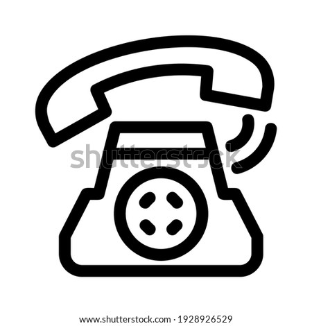 telephone icon or logo isolated sign symbol vector illustration - high quality black style vector icons
