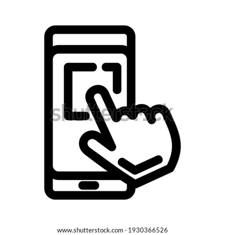 mobile click icon or logo isolated sign symbol vector illustration - high quality black style vector icons
