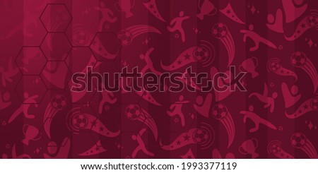 Soccer background, football cup, stylish background gradient, vector illustration.