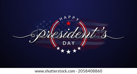 President's Day Background Design. can use for, landing page, template, ui, web, mobile app, poster, banner, flyer, background. Vector Illustration.