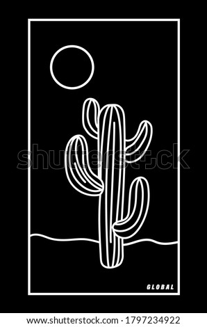 Featured image of post Minimalist Cactus Drawing Outline