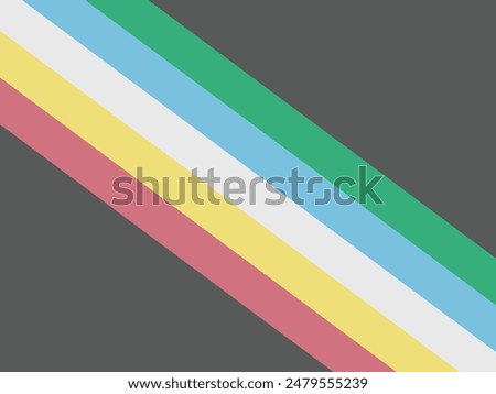 Disability pride flag. Color stripes representing a form of impairment.