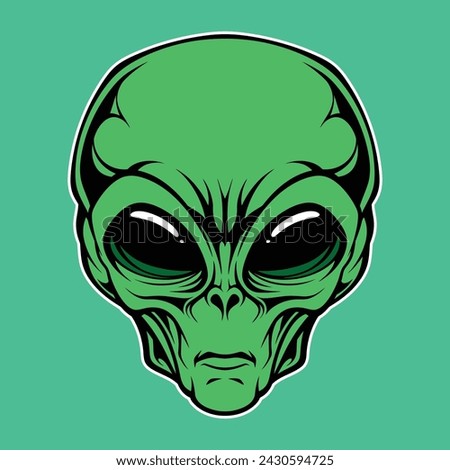 alien head logo for commercial use