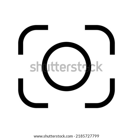 focus icon or logo isolated sign symbol vector illustration - high quality black style vector icons
