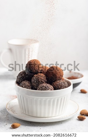 Image, Stock Photo Energy protein balls with nuts, hemp seeds