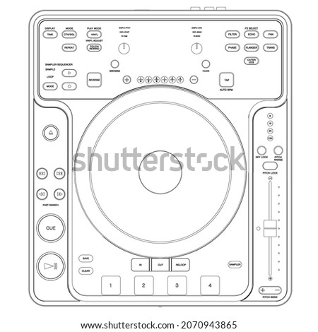 Similar – Image, Stock Photo dj mixer controller.