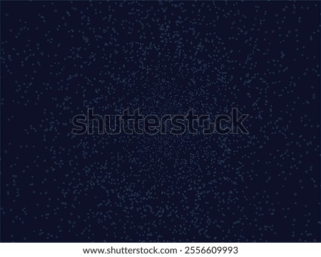 Stippled vector background - blue dots on black. Vector illustration