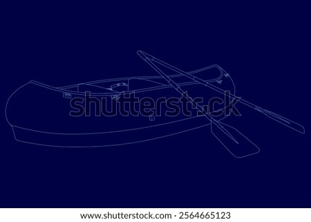 Similar – Image, Stock Photo Canoeing on the way