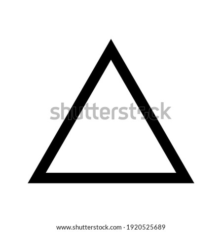 Triangle symbol design vector template on white background