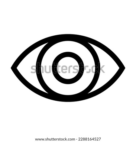 Eye line icon. Hidden icon, visible Invisible icon. Look and Vision Hide Unhide symbol. human eye, magic Eye cross symbol. sencitive content See unsee incognito mood blind sign.