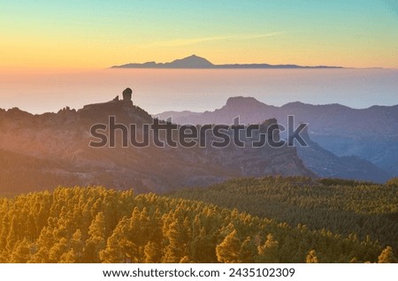 Similar – Image, Stock Photo beautiful sunset at Teide