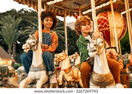 Similar – Image, Stock Photo merry-go-round Evening