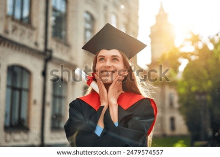 Image, Stock Photo Woman proudly shows her armpit hair