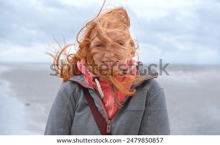 Similar – Image, Stock Photo Smile despite cold