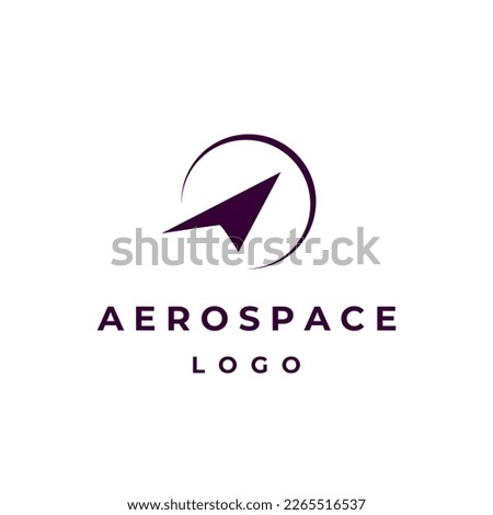 aerospace technology icon logo vector