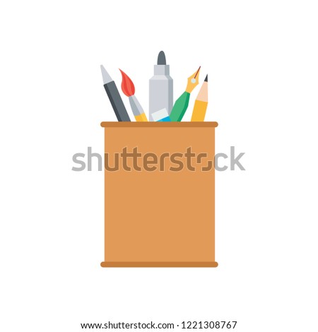pencilcase vector illustration