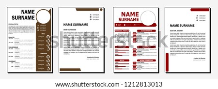 cv chocolate and red mars color template