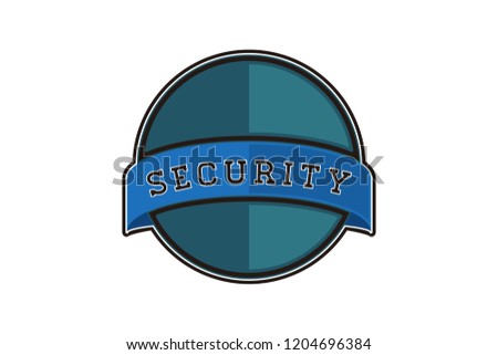 security emblem badge logo Designs Inspiration Isolated on White Background