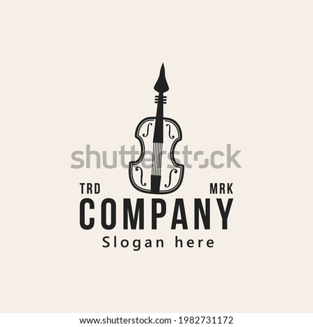 Puerto Rican Cuatro musical logo designs. vector illustration