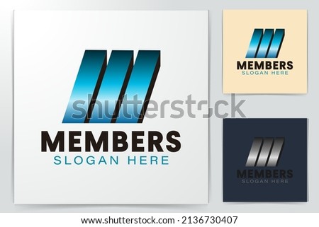 Initial letter M W Bolt Modern Logo Ideas. Inspiration logo design. Template Vector Illustration. Isolated On White Background