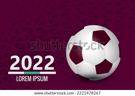 Football ball on a pink background. Football banner for the tournament.