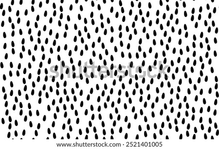 Hand Drawn dash pattern. Seamless pattern with small black lines on a white background