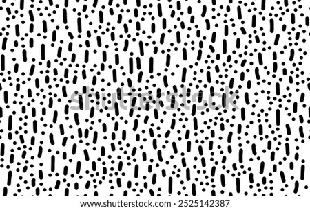 Hand Drawn small dash pattern. Seamless minimal dash pattern. 