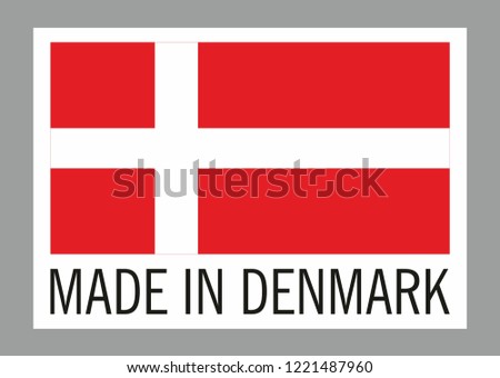 Label for products made in Denmark. 
