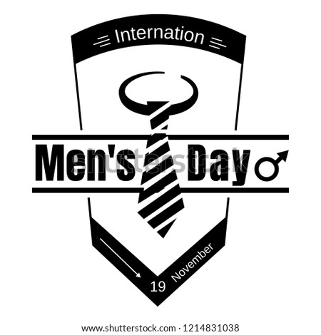 Suit tie men day icon. Simple illustration of suit tie men day vector icon for web design isolated on white background