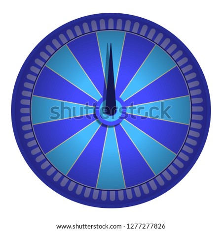 Blue sky wheel icon. Cartoon of blue sky wheel vector icon for web design isolated on white background