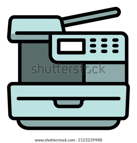 Xerox printer icon. Outline xerox printer vector icon for web design isolated on white background