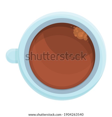 Coffee airline drink icon. Cartoon of coffee airline drink vector icon for web design isolated on white background