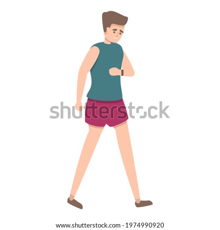 Walking tracker icon. Cartoon of Walking tracker vector icon for web design isolated on white background