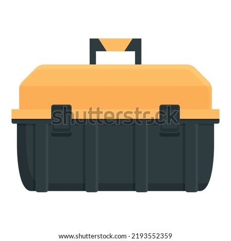Business toolbox icon cartoon vector. Tool box. Metal wrench