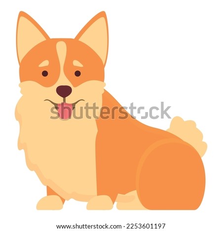 Dog pet icon cartoon vector. Royal canine. Small badge
