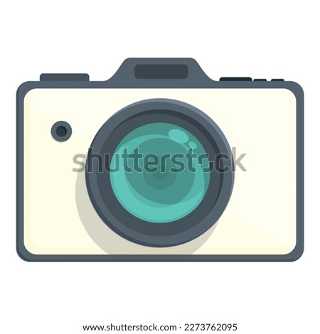 Photograph camera icon cartoon vector. Digital flash. Shutter image