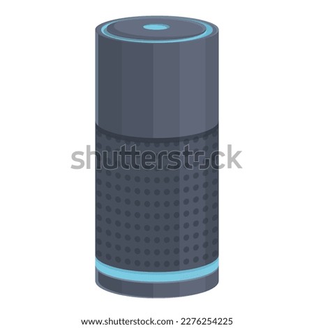 System speaker icon cartoon vector. Alexa music. Smart device