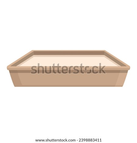 File tray icon cartoon vector. Storage file rack. Cabinet case stack