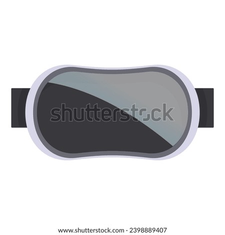 Mirror vr glasses icon cartoon vector. Cyber camera game. Game 3d googles