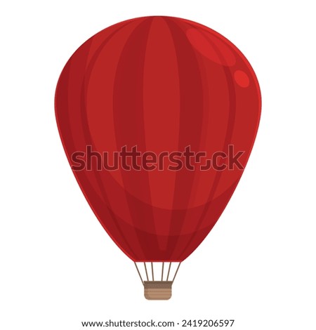 Myanmar air balloon icon cartoon vector. Flag peace culture. Day festival