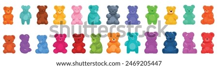 Similar – Image, Stock Photo teddys of different color shaking hands on the sofa