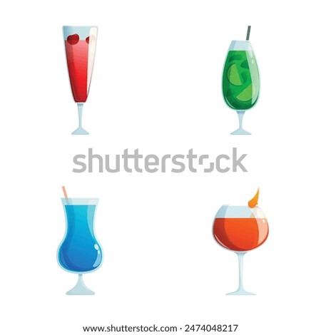 Similar – Image, Stock Photo Various glassware on orange table