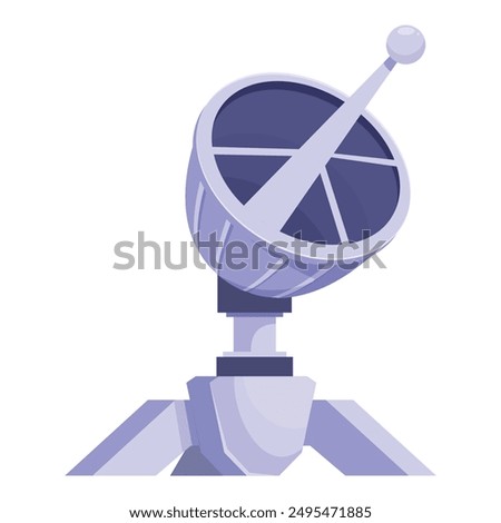 Large satellite dish exploring the universe, searching for new alien life and planets in deep space