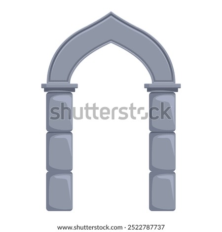 This ancient stone archway is a majestic sight, showcasing intricate carvings and the grandeur of a bygone era