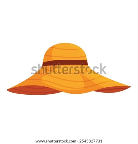 Stylish wide brimmed sun hat, perfect for shielding from the sun's rays while adding a touch of elegance to any summer outfit