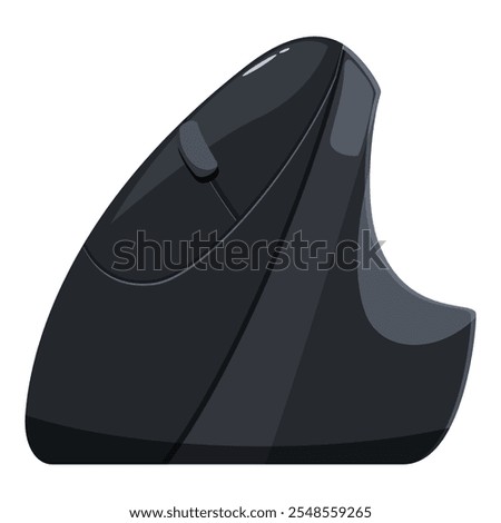 Modern ergonomic vertical mouse design ensuring comfortable and healthy wrist position during computer use