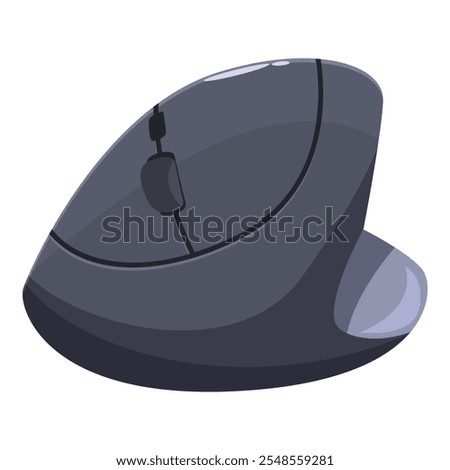 Vertical mouse design enhances comfort and reduces strain during computer use, promoting a healthy wrist posture